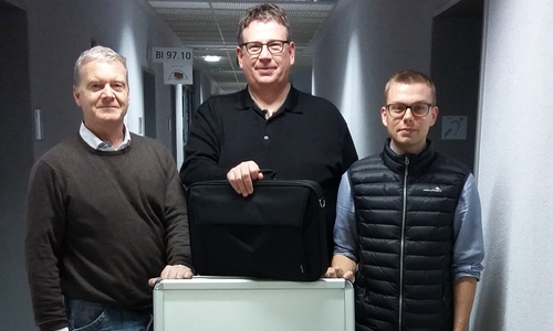 Andreas Haase, Andreas Frintrup (beide Rotary Club Braunschweig-Hanse) und Marcus Voitel (Wegbereiter). Foto: Wegbereiter