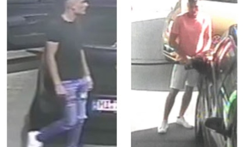 Wer hat Hinweise zu diesen Männern? Fotos: Polizei