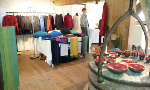 Kunsthandwerkerausstellung in der Erkeroder Wassermühle. Foto: 