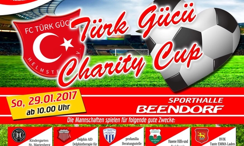 Das offizielle Turnierposter des Türc Gücü Charity Cups. Bild: Stadt Helmstedt
