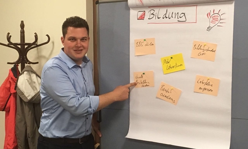 Philipp Raulfs zeigt sich zufrieden mit dem verlauf der Ideenschmieden. Foto: SPD