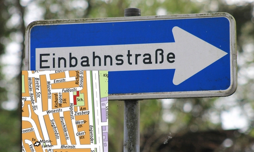 Hier ist der Verkehr dann nur noch in eine Richtung möglich. Foto: Stadt Salzgitter; pixabay