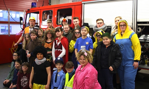 Viel Spaß gab es beim Faschingsdienst der Jugendfeuerwehr Adersheim. Foto: privat