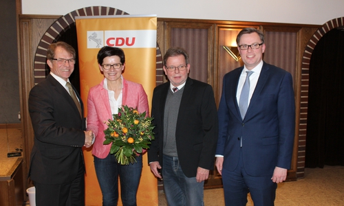 Andreas Kuers, Kerstin Keil, Horst Schiesgeries MdL, Dr. Andreas Ebel. Foto: CDU Kreisverband Gifhorn