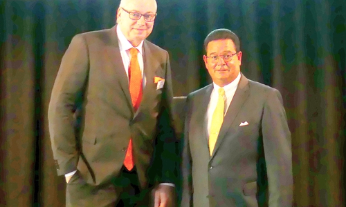 Die Immobilienberater Lorenz Ziolka und Mike Hübner hatten zum Wolfenbütteler Immobilienforum eingeladen. Foto: privat