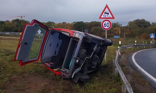 Verletzt wurde bei dem Unfall niemand. Fotos: Julia Seidel