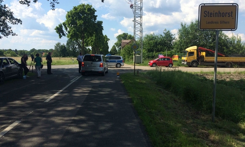 Straßensperren in Steinhorst, Foto: 24aktuell(BM)