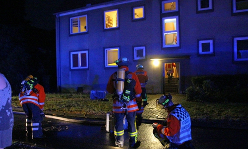 Eine Wohnung im ersten Obergeschoss war stark verraucht. Fotos: Rudolf Karliczek