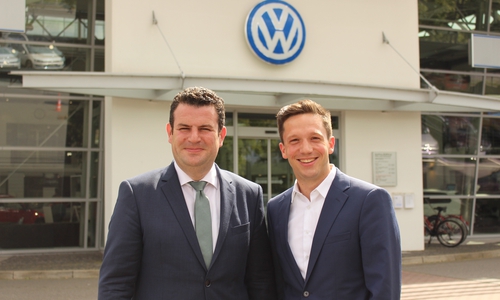 Für Hubertus Heil und Falko Mohrs ist ein Strukturwandel eine wichtige politische Aufgabe der nächsten Jahre. Foto/Podcast: Sandra Zecchino