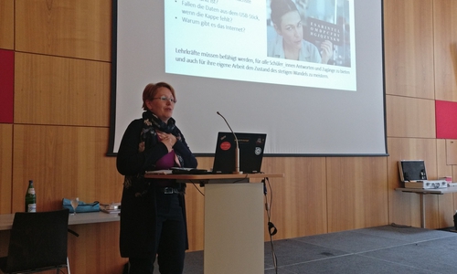 Prof. Dr. Ira Diethelm eröffnete die Veranstaltung. Fotos: IGS Lengede