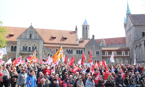 IG Metall bereitet sich auf Großdemo vor.  Symbolfoto: Jan Borner