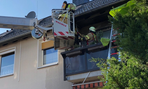 Die Feuerwehr schaffte es, ein übergreifen der Flammen auf den Dachstuhl zu verhindern. Foto: Ortsfeuerwehr Grasleben