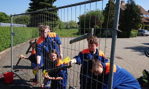 Die Jugendfeuerwehren der Gemeinde Lehre maßen sich im Wettbewerb. Foto: Gemeinde Lehre