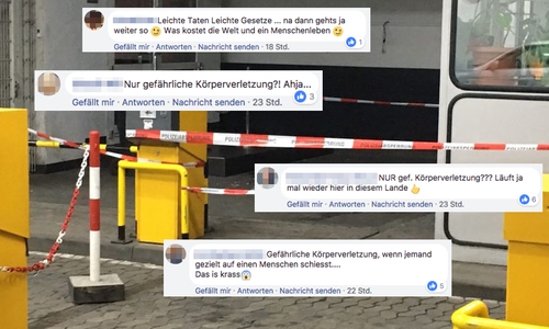 Die Facebook-Reaktionen auf die Ermittlung. Foto: Aktuell24(BM)/Facebook