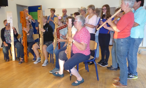 Das Blockflötenorchester der Musikschule. Foto: Landkreis Wolfenbüttel Musikschule