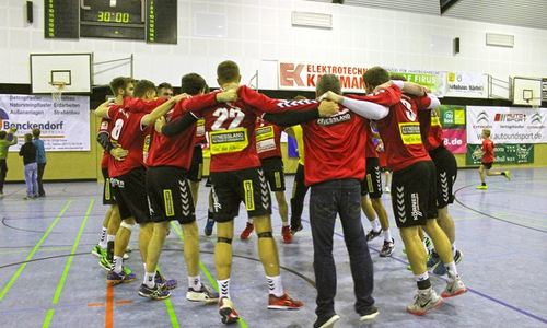 Feierten frühzeitig den Klassenerhalt in der 3. Liga: die Handballer des MTV Braunschweig! Symbolfoto: Frank Vollmer