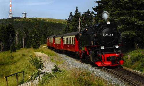 Der Goehteweg mit Blick auf den Brocken. Foto: HSB