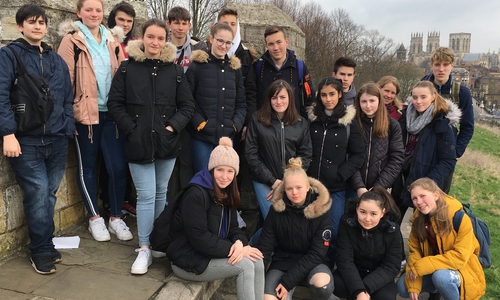 Die Schülerinnen und Schüler des THG zu Besuch in Newcastle. Fotos: THG