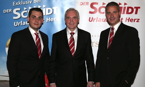 Neuer Geschäftsführer Georg Wilhelm Schmidt (li.) , Geschäftsführer und Inhaber Wilhelm Schmidt (Mitte) und Geschäftsführer Philipp Cantauw (re.). Foto: Walburga Schmidt