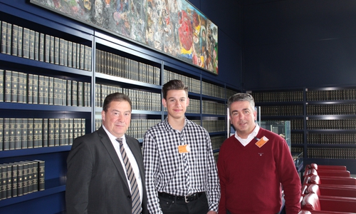 Auf Einladung des Bundestagsabgeordneten Uwe Lagosky hat Erik Hackauf aus Cremlingen den Bundestag besucht. Foto: CDU