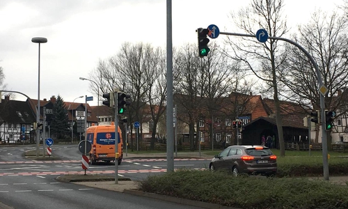 Derzeit ist hier das Linksabbiegen nicht gestattet. Foto: Nick Wenkel