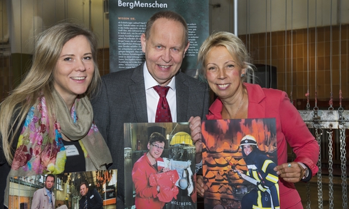 Von links: Morea Deden, Gerhard Lenz und Heike Göttert. Foto: Günter Koschig