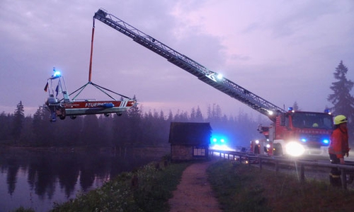Für die Bergung am Donnerstag wurden die Taucher der Fachgruppe Wasserrettung der Feuerwehr Clausthal-Zellerfeld alarmiert. Foto: Feuerwehr Clausthal-Zellerfeld