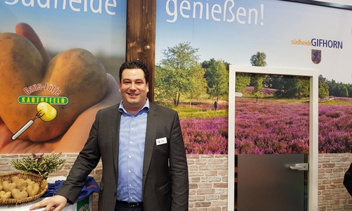 Landtagsabgeordneter Tobias Heilmann bei der Grünen Woche. Foto: SPD
