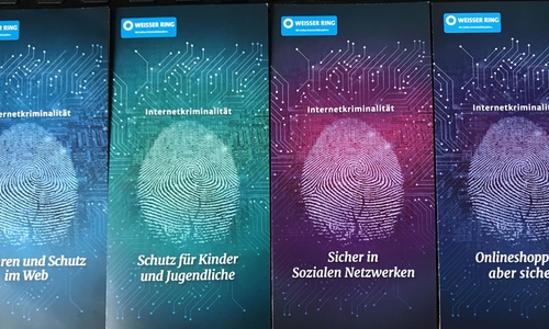 Flyer zum Tag der Kriminalitätsopfer: Weisser Ring