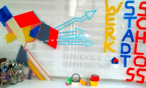 Tape-Art im Schloss. Foto: Stadt Wolfsburg