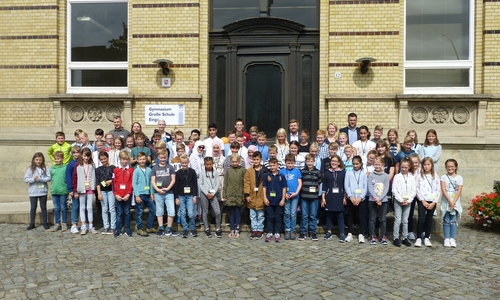 Die neuen fünften Klassen der Großen Schule.

Foto: Große Schule