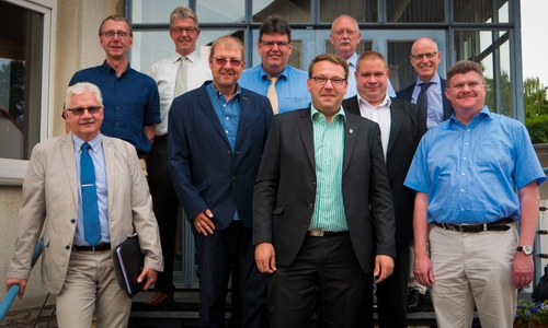 Die leitenden Verwaltungsbeamten der Gemeinden und des Landkreises. Foto: Landkreis Helmstedt