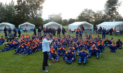 Eine Woche Zeltlager der Jugendfeuerwehren aus der Stadt Braunschweig in Lenste. Foto: Feuerwehr Braunschweig
