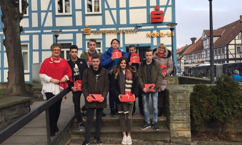 Die siegreichen Schüler. Foto: Schule