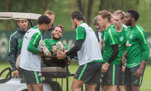Schmerzhaft für Justin Eilers: Kreuzbandriss im Training. Foto: imago/Nordphoto