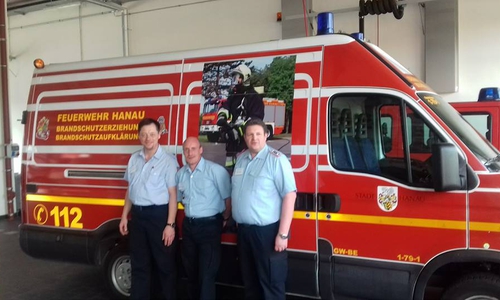 Claus Kühmstedt (Regionalbrandschutzerzieher Hannover), Martin Westendor (Gemeinde Brandschutzerzieher Hohenhameln/Peine) und Maik Pfeiffer (Stadtbrandschutzerzieher Dassel/Northeim) nahmen an dem Forum teil. Foto: Privat
