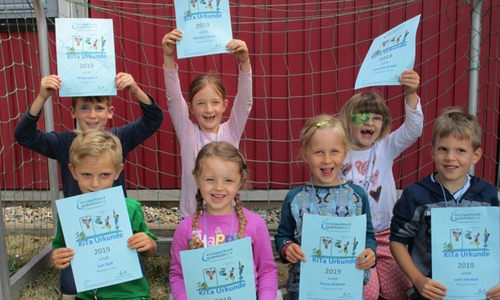 Die Kinder freuten sich über ihre Urkunden.
Foto: Stadt Wolfenbüttel