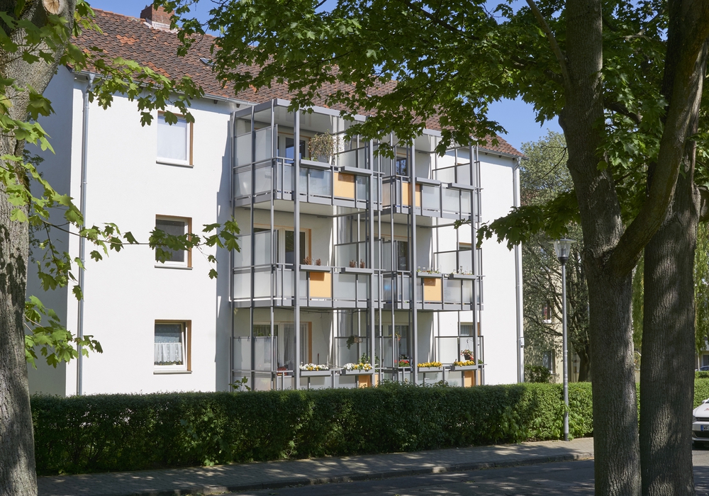 Ob Neubau oder Sanierung, die Häuser der WoBau (hier an der Cort-Mente-Straße in Wolfenbüttel), haben große Ausstrahlung in die Region hinaus. Foto: WoBau