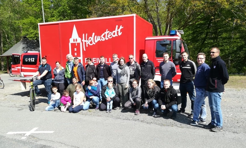 Die Teilnehmer der Radtour. Foto: Feuerwehr Helmstedt