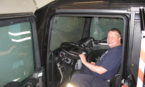 Im Fahrsimulator konnte der Ernstfall geprobt werden. Fotos: Kathrin Zimmermann