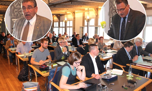 In der letzten Ratssitzung gab es heftige Wortgefechte zwischen Bürgermeister Thomas Pink (li.) und dem AfD-Fraktionsvorsitzenden Klaus-Dieter Heid. Fotos: Alexander Dontscheff