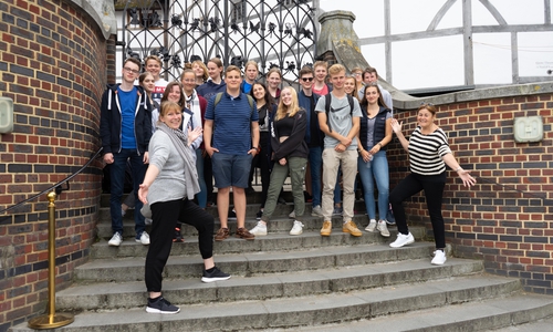 Die Klasse 10b der Großen Schule auf Klassenfahrt in England. Foto: Große Schule Wolfenbüttel