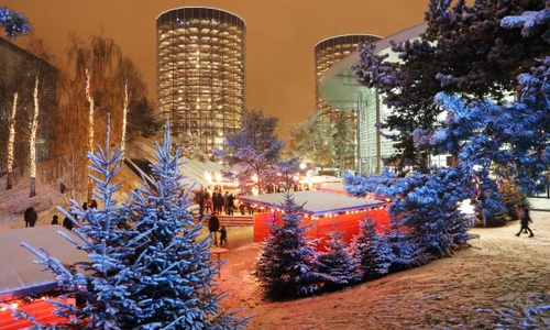Die Winterwelt in der Autostadt  Foto: Autostadt/Matthias  Leitzke, 
