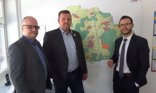 Tobias Breske, Andreas Busch, Dr. Alexander Goebel (v. li.). Foto: Gemeinde Lehre