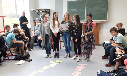 Die Schüler der sechsten Klassen des GaBö beschäftigten sich mit dem Thema "Sucht". Foto: Schule