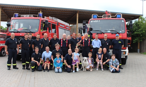 Die Ortsfeuerwehr Stadtmitte feierte ihr einjähriges Besehen. Fotos. Eva Sorembik