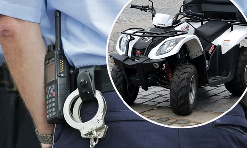 Gegen seinen Verfolger auf einem Quad hatte der Räuber keine Chance. Symbolfotos: pixabay
