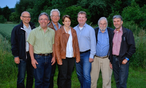 Die Kandidatinnen und Kandidaten der GRÜNEN für den Gemeinderat Sickte (von links): Matthias Liborius, Karlheinz Pfeiff, Holger Barkhau, Maren Battenberg, Andre Hinrichs, Michael Ratzkowsky, Karsten Gehrke. Foto: Barkau