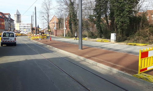 Die Haltestelle Marienstraße musste aus Sicherheitsgründen vorverlegt werden. Foto: 
Braunschweiger Verkehrs-GmbH