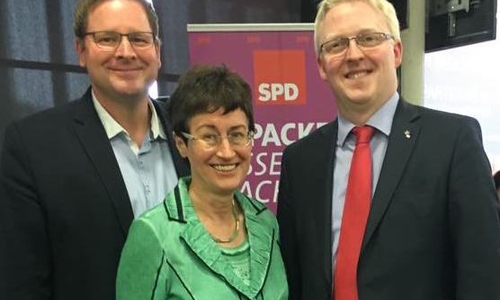 Der SPD-Bezirk Braunschweig auf seinem Parteitag im Eintracht Stadion seinen Vorstand neu. Foto: SDP